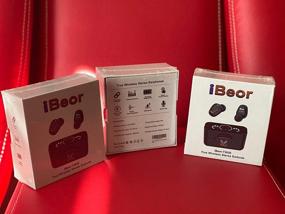 img 3 attached to 🎧 iBeor T3030 Earbuds - Best True Wireless Bluetooth Headphones 5.0 for Smartphones with Charging Case - Waterproof TWS Stereo Earphones - Noise Cancelling In-Ear Built-in Mic Headset - Lightning Deals