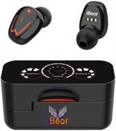 🎧 ibeor t3030 earbuds - best true wireless bluetooth headphones 5.0 for smartphones with charging case - waterproof tws stereo earphones - noise cancelling in-ear built-in mic headset - lightning deals logo