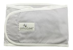 img 2 attached to 👶 Anna & Eve Baby Swaddle Strap - Adjustable Arms Only Wrap for Safe Sleeping (Large Size, Grey)