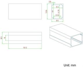 img 1 attached to Восьмилесная алюминиевая проектная коробка: премиальное экранирование и надежность для электронных устройств