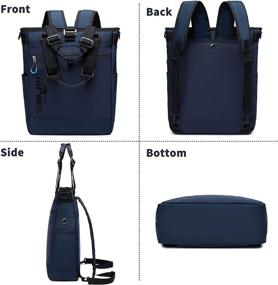 img 3 attached to Mygreen Convertible Backpack: Ultimate Travel Crossbody Solution