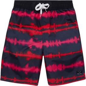 img 2 attached to 🩳 Big Chill Boys' Swim Trunks - 2 Pack - UPF 50+ Quick Dry Board Shorts Bathing Suit