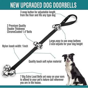 img 3 attached to 🔔 2 Pack BLUETREE Dog Doorbells - Premium Quality Potty Training Bells - Adjustable Door Bell for Dogs - Easy Puppy Potty Training - 7 Extra Large 1.4 Loud DoorBells