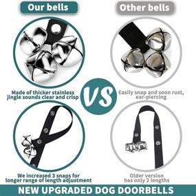 img 1 attached to 🔔 2 Pack BLUETREE Dog Doorbells - Premium Quality Potty Training Bells - Adjustable Door Bell for Dogs - Easy Puppy Potty Training - 7 Extra Large 1.4 Loud DoorBells