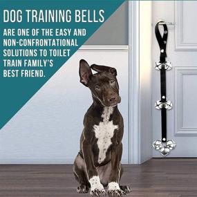 img 2 attached to 🔔 2 Pack BLUETREE Dog Doorbells - Premium Quality Potty Training Bells - Adjustable Door Bell for Dogs - Easy Puppy Potty Training - 7 Extra Large 1.4 Loud DoorBells