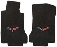 corvette floor mats velourtex ebony logo