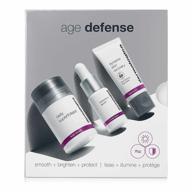 🌟 dermalogica age defense kit: face scrub, vitamin c serum, face sunscreen - smoothes, firms & guards against skin aging logo