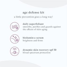 img 3 attached to 🌟 Dermalogica Age Defense Kit: Face Scrub, Vitamin C Serum, Face Sunscreen - Smoothes, Firms & Guards Against Skin Aging