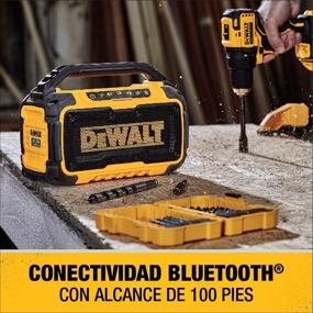 img 2 attached to 🔊 DEWALT 20V MAX Bluetooth динамик для рабочей площадки - улучшение звукового опыта на рабочем месте, только инструмент (DCR010)