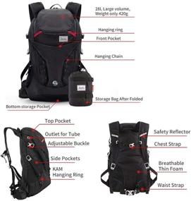 img 3 attached to Waterproof Lightweight Climbing Backpack by SANXDI