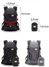 img 2 attached to Waterproof Lightweight Climbing Backpack by SANXDI