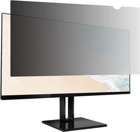 img 4 attached to 👁️ Amazon Basics Privacy Screen Filter - 22 Inch 16:9 Widescreen Monitor: Anti-Glare & Blue Light Filter – Enhance Visual Privacy and Reduce Eye Strain (22 inch (16:9), 18.76" x 10.56")