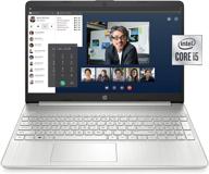 💻 hp 15-dy1036nr: 10th gen intel core i5-1035g1, 15.6-inch fhd laptop in natural silver logo