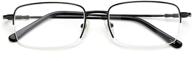 👓 premium progressive multifocal computer reading glasses with blue light protection & memory metal frame - ideal eyewear for presbyopic men logo