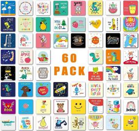 img 3 attached to 📦 Lunch Box Notes for Kids: 60 Cute Design Positive Affirmation Lunch Box Cards - Inspirational & Motivational Notes for Boys & Girls