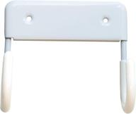 🧺 efficient white metal wall mount ironing board holder: organize, store and hang your ironing board with this stylish wall rack for laundry rooms logo