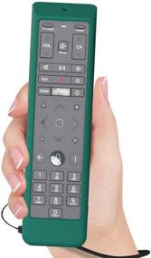 img 1 attached to SIKAI Dark Green Shockproof Silicone Case Cover for XFinity Comcast XR15 Voice Remote: Protective Skin with Remote Loop for X1 Xi6 Xi5 XG2 TV Remote