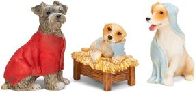 img 2 attached to 🐶 Captivating Canine Creche: 7 Piece Dog Nativity Scene Decoration