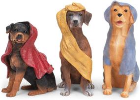 img 1 attached to 🐶 Captivating Canine Creche: 7 Piece Dog Nativity Scene Decoration