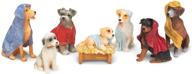 🐶 captivating canine creche: 7 piece dog nativity scene decoration logo