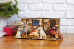 img 3 attached to 🐶 Captivating Canine Creche: 7 Piece Dog Nativity Scene Decoration