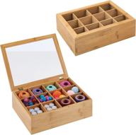 mdesign bamboo craft storage organizer logo