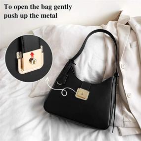 img 2 attached to 👜 Стильная кожаная сумка на плечо под мышку для женской моды: сумки и кошельки