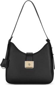 img 4 attached to 👜 Стильная кожаная сумка на плечо под мышку для женской моды: сумки и кошельки