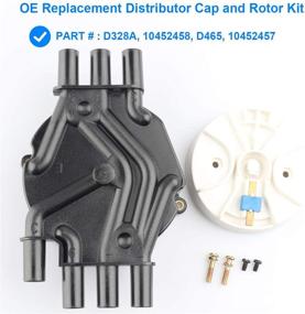 img 3 attached to 🔥 Ignition Distributor Cap and Rotor Kit, Compatible with Chevy GMC 4.3 Vortec - 1996-2005 Astro, 1995-2005 Blazer, 1995-2004 S10, 1999-2006 Silverado, 1995-2001 Jimmy, More | Replace D328A 10452458 D465