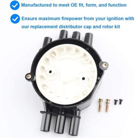 img 1 attached to 🔥 Ignition Distributor Cap and Rotor Kit, Compatible with Chevy GMC 4.3 Vortec - 1996-2005 Astro, 1995-2005 Blazer, 1995-2004 S10, 1999-2006 Silverado, 1995-2001 Jimmy, More | Replace D328A 10452458 D465