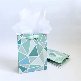 img 1 attached to 🎁 Medium Gift Bags with Tissue Paper - Set of 8 Unique Designs for Bridal Shower, Baby Shower, Birthday, Wedding & More!