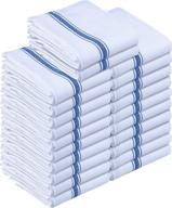 🧽 soft and absorbent 24-pack blue dish towels - utopia towels 15 x 25 inches ultra soft cotton dish cloths logo