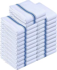 img 4 attached to 🧽 Soft and Absorbent 24-Pack Blue Dish Towels - Utopia Towels 15 x 25 Inches Ultra Soft Cotton Dish Cloths