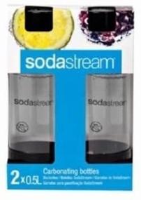 img 3 attached to SodaStream 1/2-Liter Carbonating Bottle, Black, Pack of 2