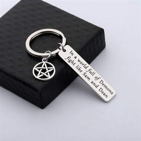 img 2 attached to CHOORO Fight Like Sam and Dean Keychain - A Perfect Gift for Fans in a World Full of Demons