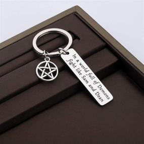 img 3 attached to CHOORO Fight Like Sam and Dean Keychain - A Perfect Gift for Fans in a World Full of Demons