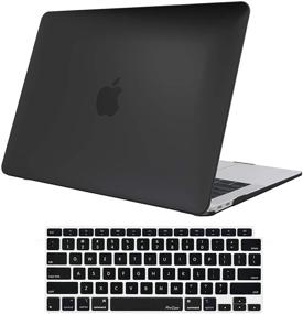 img 4 attached to 💻 ProCase MacBook Air 13-inch Case (2020/2019/2018 Release), A2337 M1 A2179 A1932, Hard Shell Cover with Keyboard Skin - Black