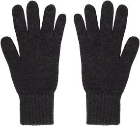 img 3 attached to Oxfords Cashmere Pure Gloves Black One Men's Accessories