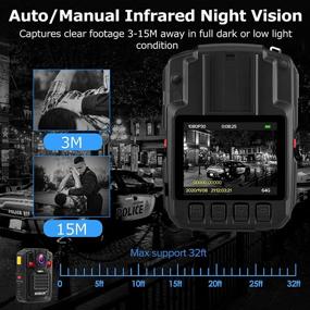 img 2 attached to BOBLOV HD66 Body Worn Camera - IP67 Waterproof 1296P Wearable Camera - Audio & Video Recorder - 170° Wide Angle - IR Night Vision - 360° Rotation Clip - 64GB Storage