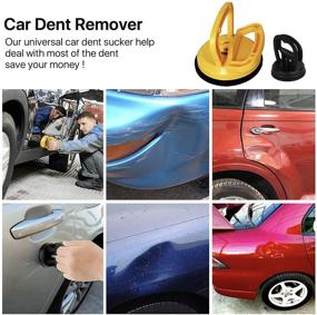 img 2 attached to Highly Effective 3-Pack Dent Puller Suction Cup Kit for Car Dent Removal, Glass Lifting - Auto Body Dent Remover Tools