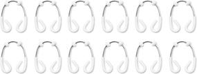 img 3 attached to 🚿 Umbra Flex Double Shower Rings: White/Chrome Set of 12 – 2" x 3" Rings