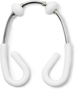 img 4 attached to 🚿 Umbra Flex Double Shower Rings: White/Chrome Set of 12 – 2" x 3" Rings