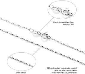 img 1 attached to SAKAIPA Sterling Silver Chain Lobster Boys' Jewelry