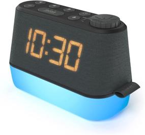 img 4 attached to 🕰️ Multifunctional Digital Alarm Clock Radio: Sound Machine, Night Light, Dimmable Display | Bedroom Alarm Clock with Battery Backup, USB Charger, Sleep Sounds | LED Clock with White Noise Machine