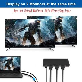 img 3 attached to 🔌 Ultra Slim HDMI Splitter 1x2 - HDMI 2.0 Ultra 4K HDR, Supports HDR 3D Full HD 1080P, Mirror Monitors for Xbox, PS4, PS3, Fire Stick, Apple TV, and HDTV - Adapter Included