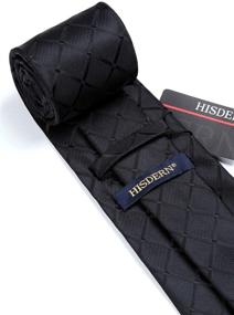 img 1 attached to HISDERN Handkerchief Classic Necktie Pocket Men's Accessories