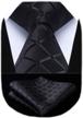 hisdern handkerchief classic necktie pocket men's accessories logo