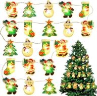 🎄 20pcs madala christmas indoor decorations - painted led battery operated string lights, 8.5 ft for indoor and outdoor use, bedroom, patio, garden, christmas tree decor логотип