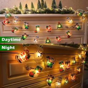 img 3 attached to 🎄 20pcs Madala Christmas Indoor Decorations - Painted LED Battery Operated String Lights, 8.5 FT for Indoor and Outdoor Use, Bedroom, Patio, Garden, Christmas Tree Decor