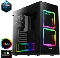 💡 aerocool tor mid-tower rgb pc gaming case: улучшите свой игровой опыт с потрясающими осветительными функциями логотип